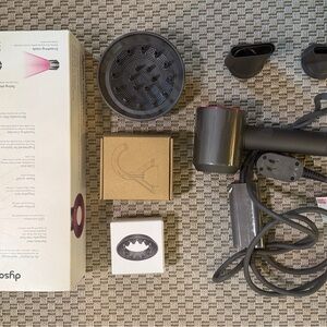 Dyson Hair Dryer Set - Gray and Pink